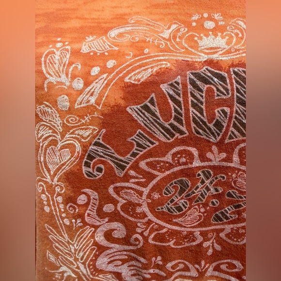 Peace Love Mom Orange Long Sleeve Tee - Picture 5 of 6